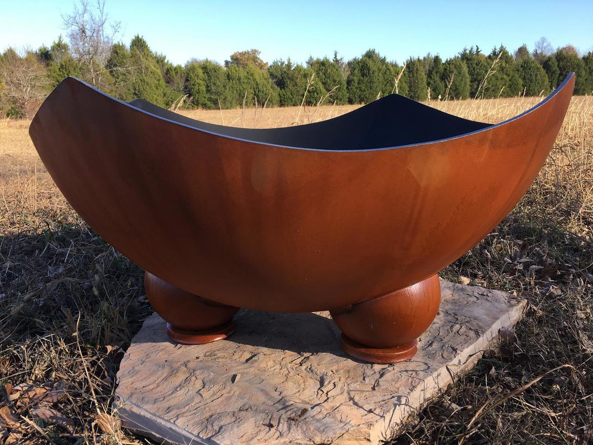 Fire Pit Art Hemispherical Feet