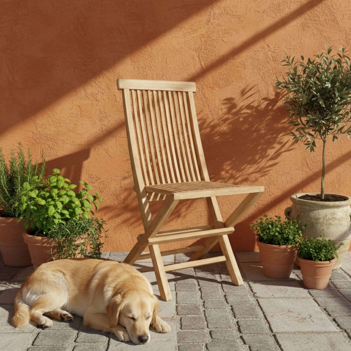 Anderson Teak Classic Folding Chair (sell & price per 2 chairs only)