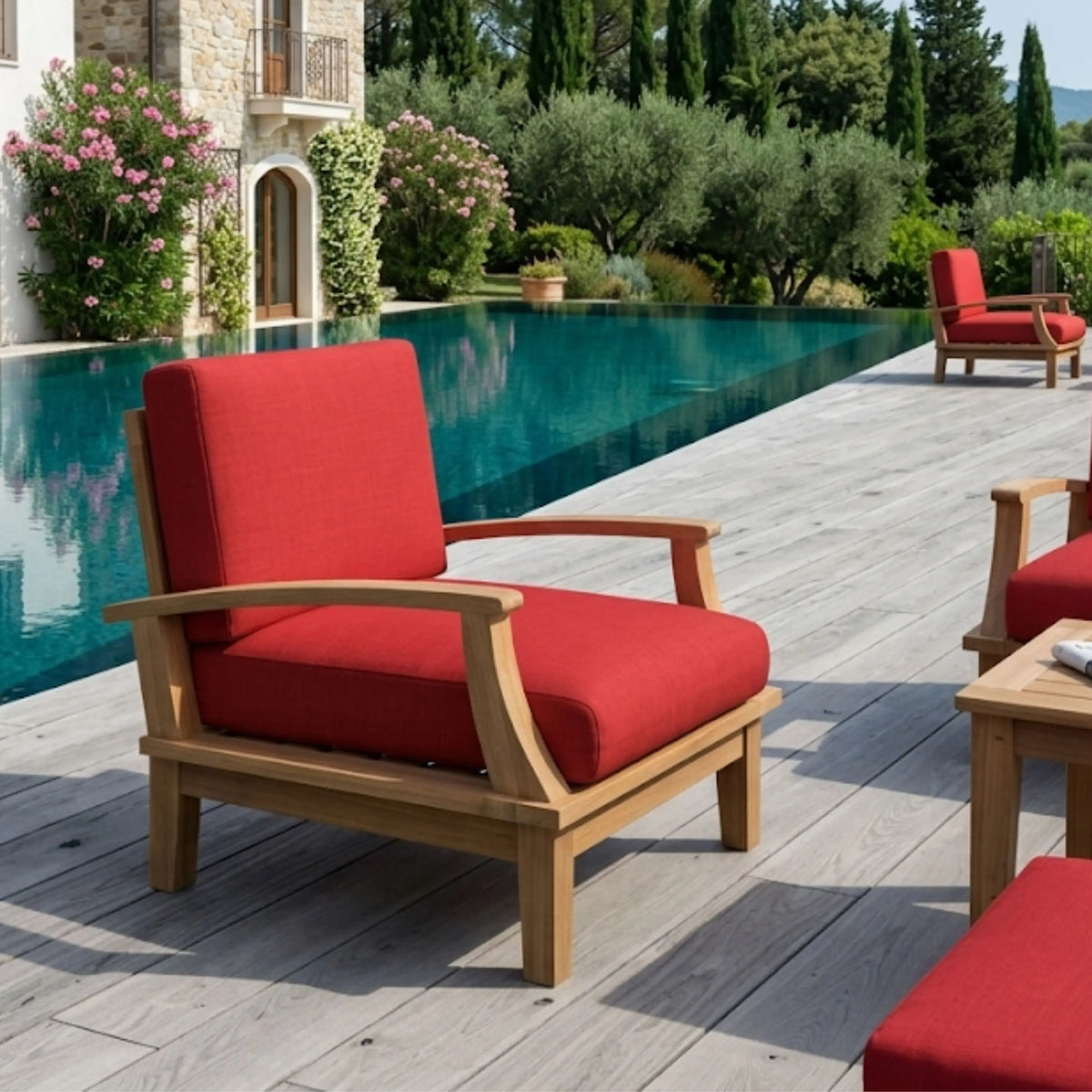 Anderson Teak Brianna Deep Seating Armchair + Cushion