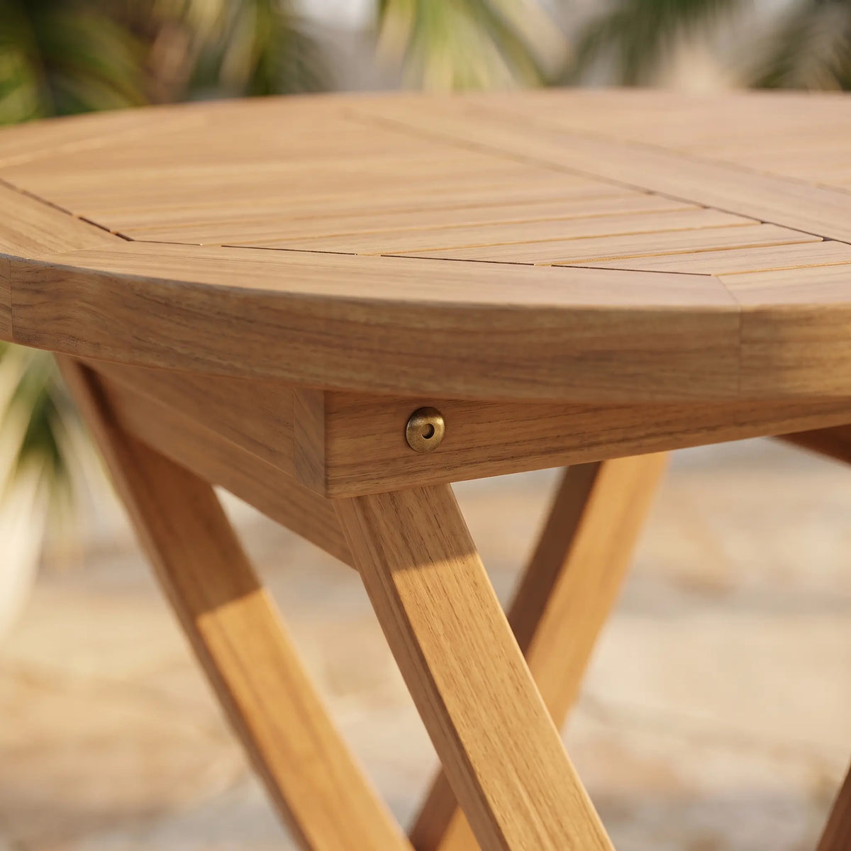 Anderson Teak Bahama 27" Round Bistro Folding Table