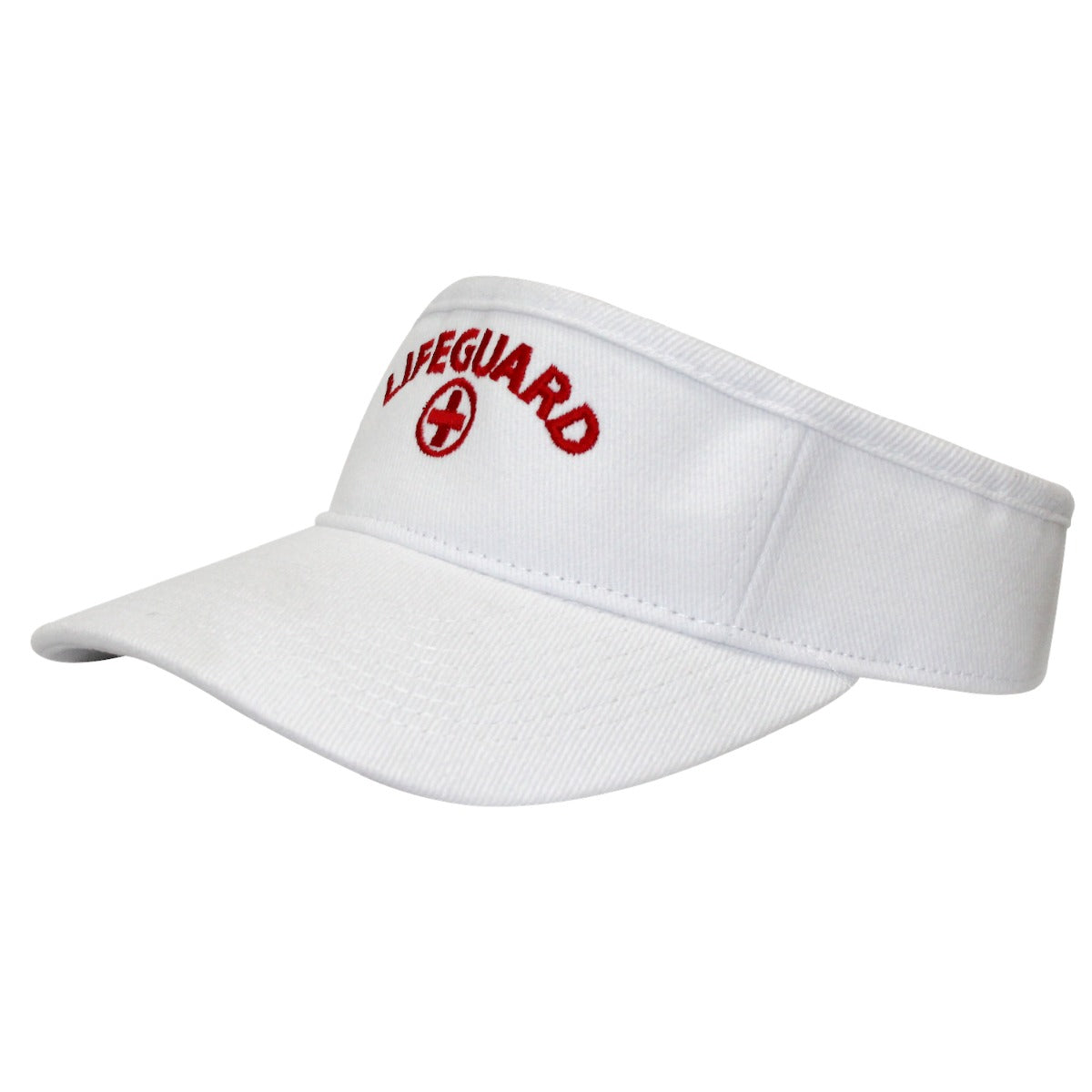 Kemp USA Lifeguard Visor, White Embroidered Logo, Kemp USA