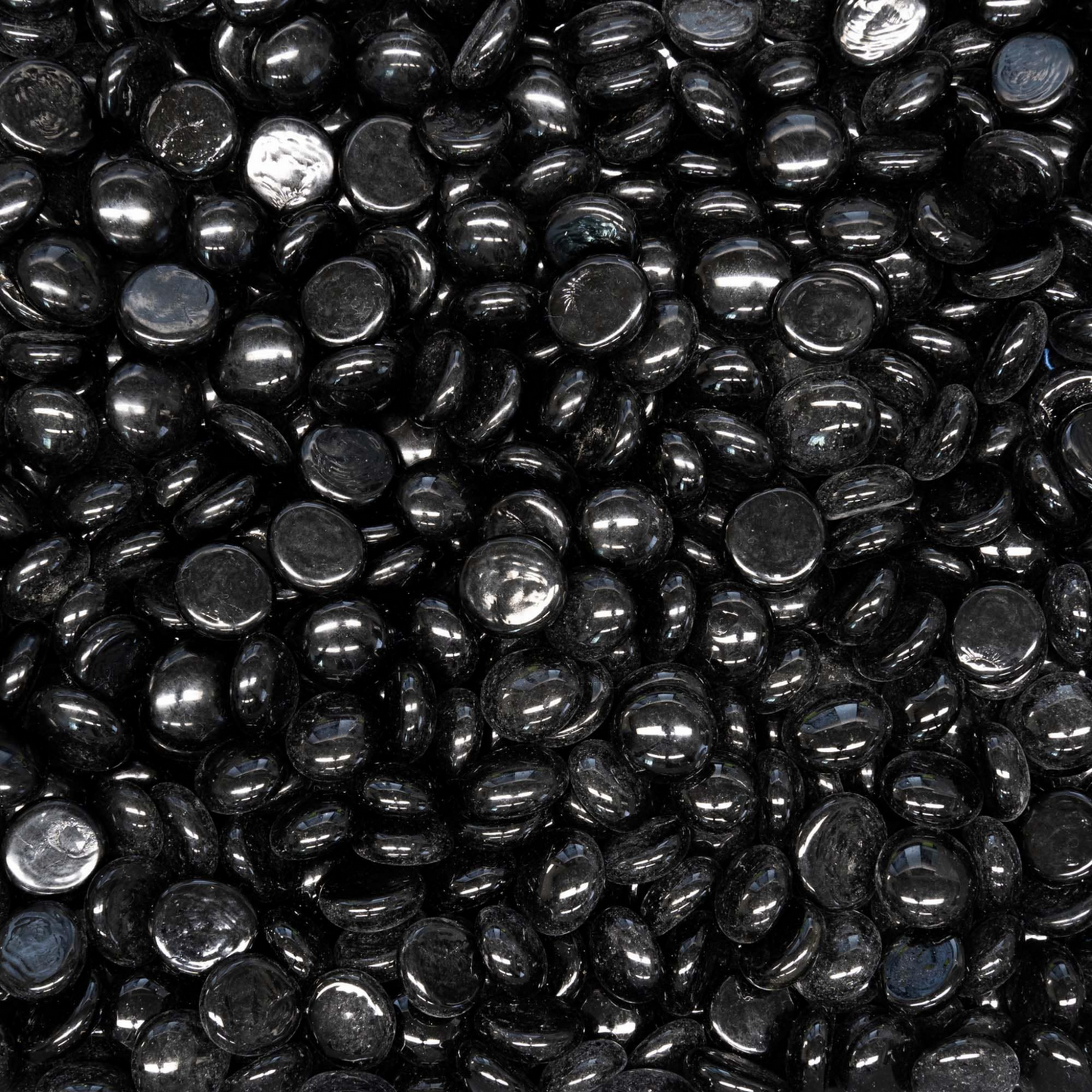 Fire Glass The Outdoor Plus, 25lb Black Pebbles 3/4" | OPT-PBBLK