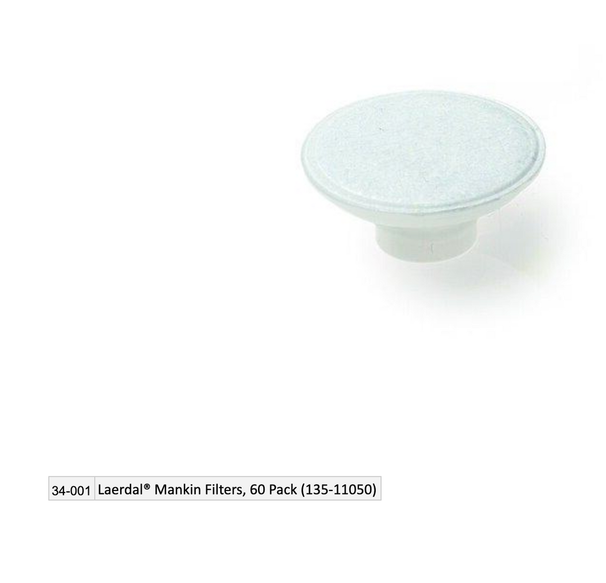 Laerdal Manikin Filters, 60 Pack (135-11050)