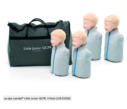 Laerdal Little Junior QCPR, 4 Pack (129-01050)