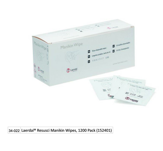 Laerdal Resusci Manikin Wipes, 1200 Pack (152401)