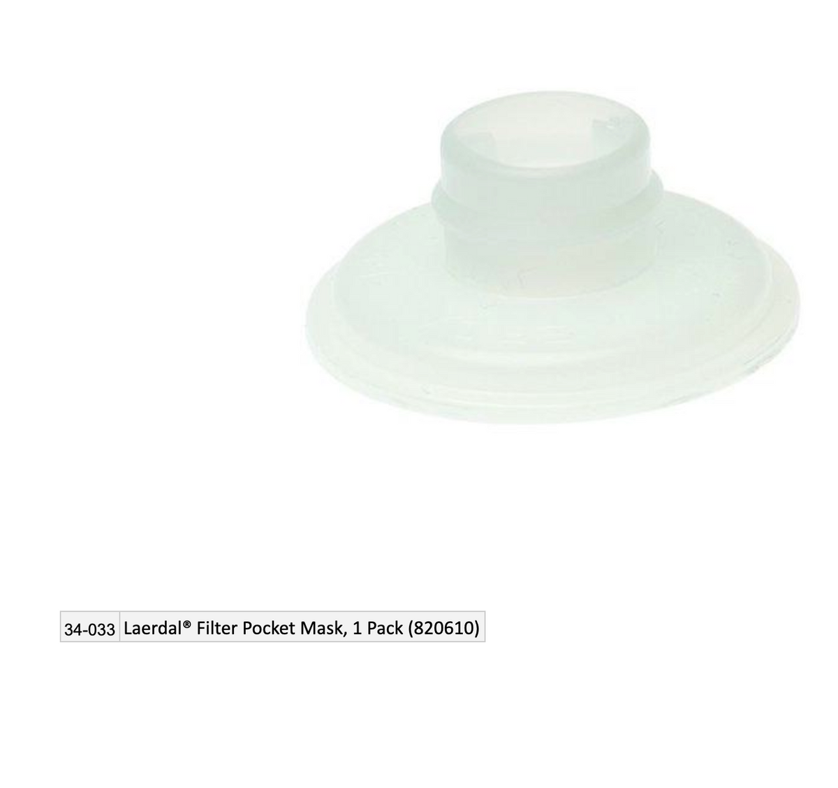 Laerdal Filter Pocket Mask, 1 Pack (820610)