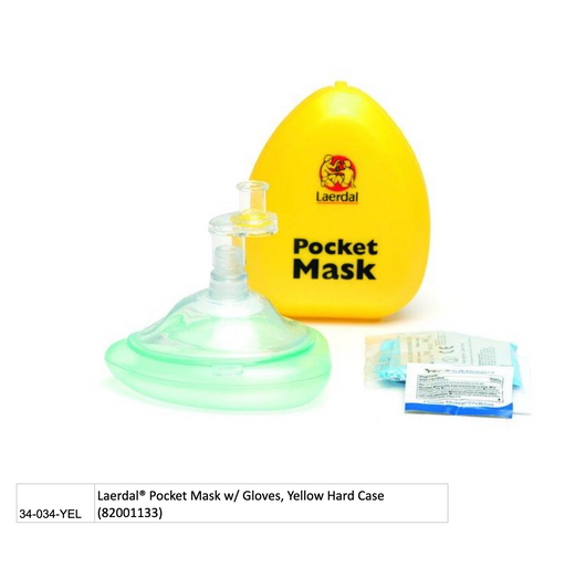 Laerdal Pocket Mask with Gloves Hard Case (82001133)