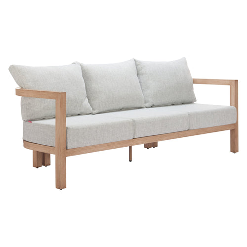 Leto outdoor patio sofa in gray