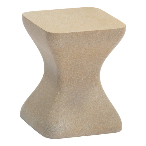 Mura Outdoor Patio Side Table, Taupe