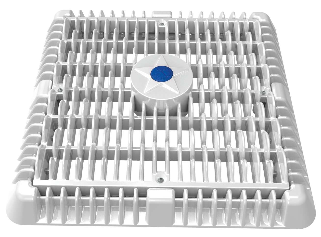 AquaStar White Square Wave Suction , 9"X9" | 55051