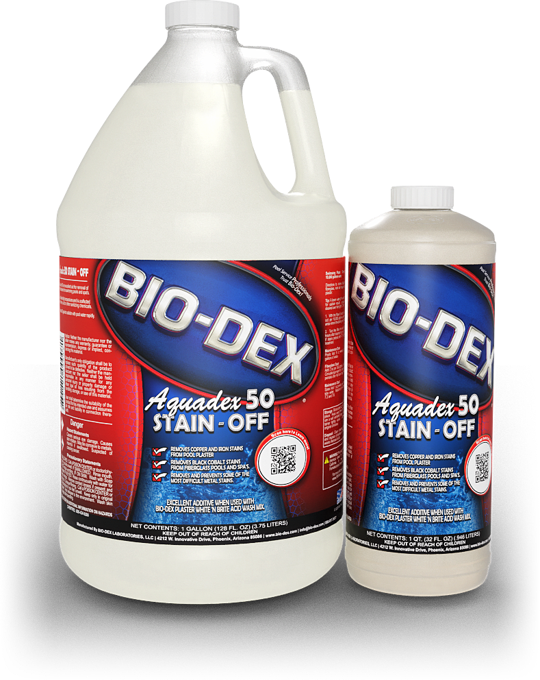 Bio-Dex ADQ50 replacement Aquadex 50 stain remover quart bottles