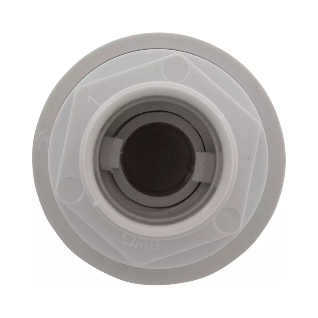 Balboa 1/2" Top Draw Snap Cap Air Control with smooth white finish, perfect for spas and whirlpool baths.