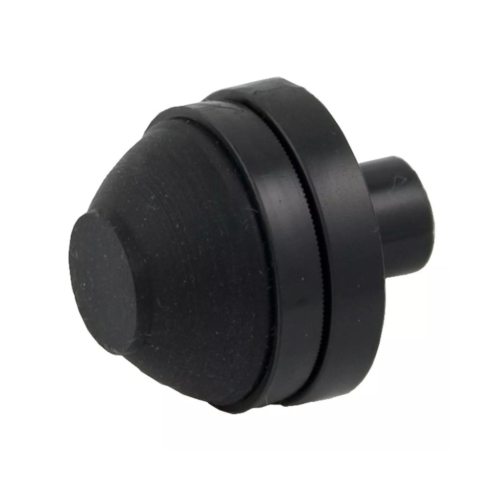 Black Herga Air Button Microbore 6434-0004 for spa and pool systems, durable and easy to install.
