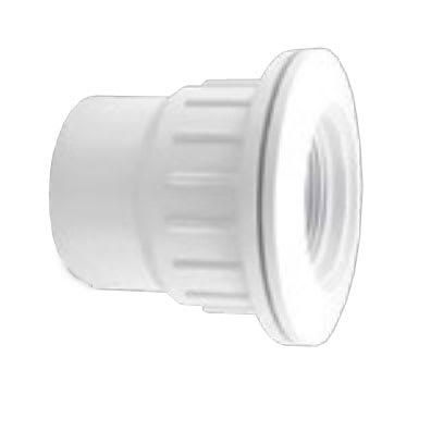 Custom Molded Products Fiberglass Pool Wallfitting W/Nut, White 25523-500-000
