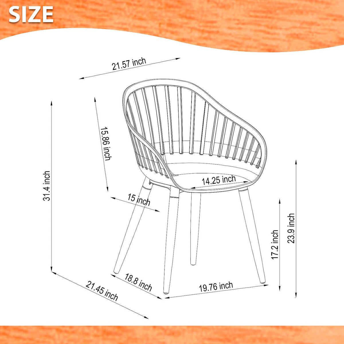LifestyleGarden Nassau Resin and Aluminum Outdoor Dining Chairs, Set of 4