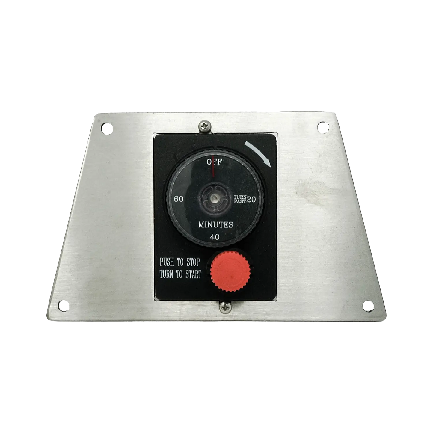 Gas Timer with E-Stop - Flat Trapezoid Panel