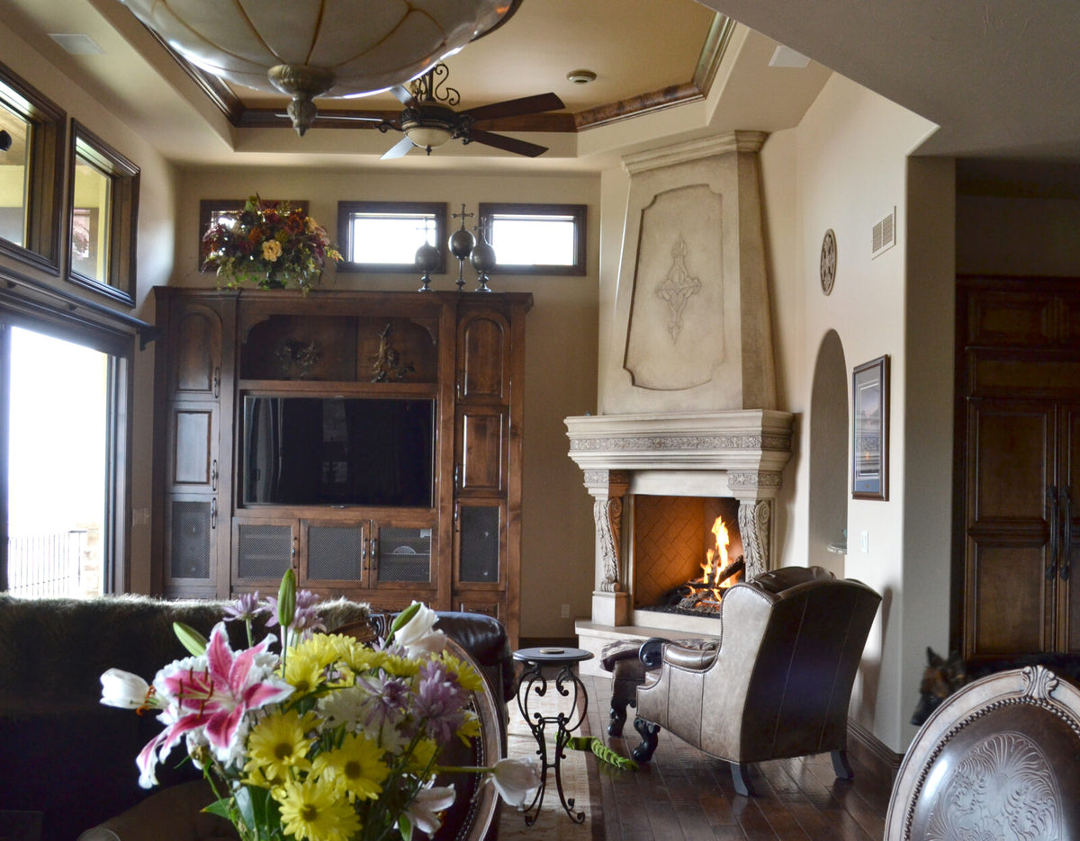 Golden Blount Skyscraper HD 4240 Top Vent Gas Fireplace, Golden Blount