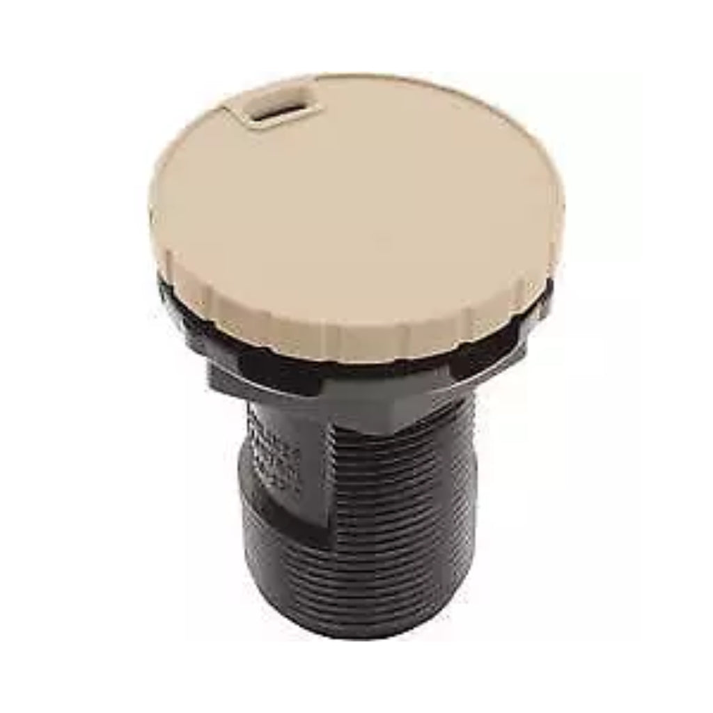 HydroAir Balboa Water Group Air Control Valve in bone color for precise spa airflow adjustment.
