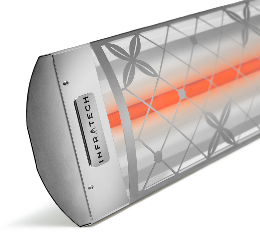 Infratech C Series Single Element Infrared Heater, 61-1/4", 4,000W, 240V, Stainless Steel, Traditional