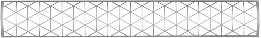 Infratech SS1S48 48" Contemporary Motif Upgrade Kit - Stainless Steel