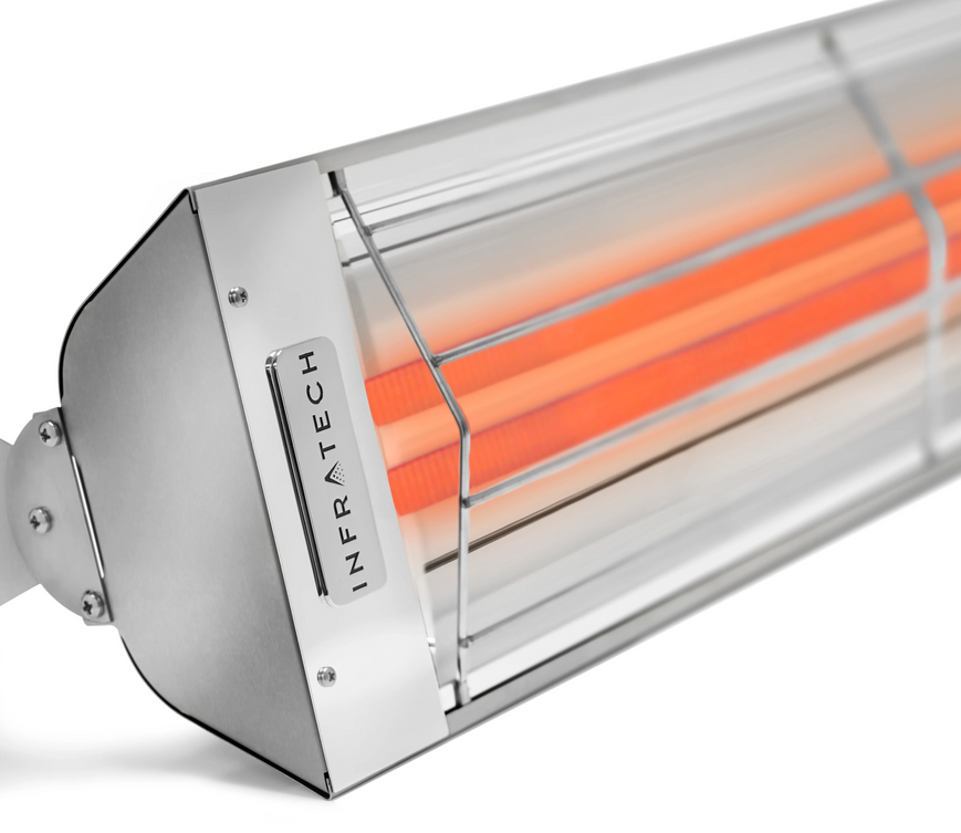 Infratech WD6024SS 61 1/4" Dual Element 6,000 Watt 240V 25.0 Amps Infrared Heater - Stainless Steel