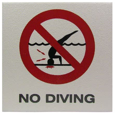 Inlays No Diving W/ International Symbol , SR | C621500