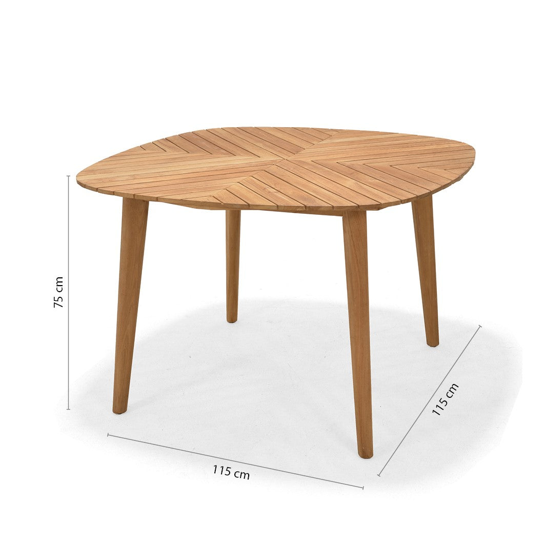 LifestyleGarden Jade Teak Square Outdoor Dining Table