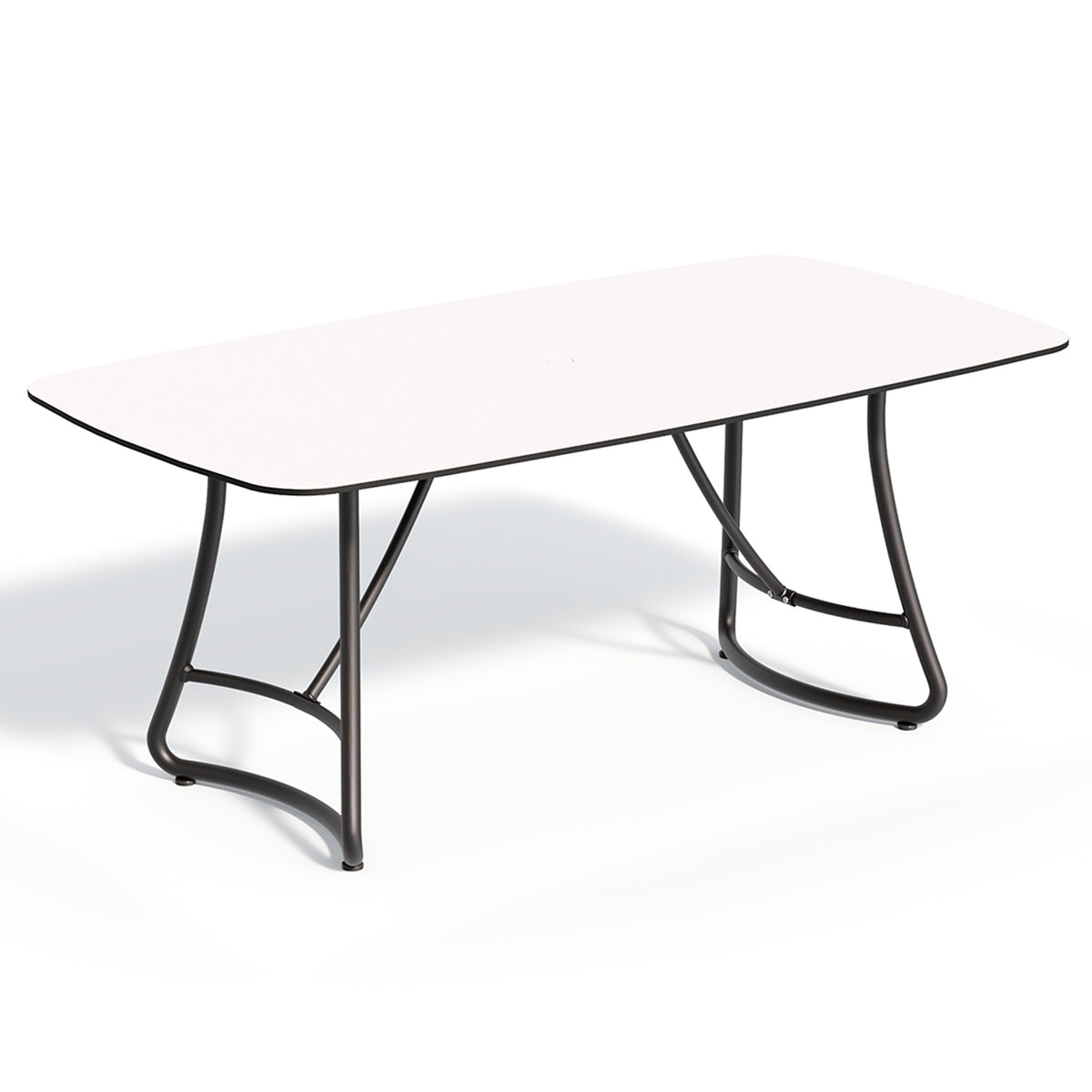 The same rectangular dining table with a Starlight laminate top