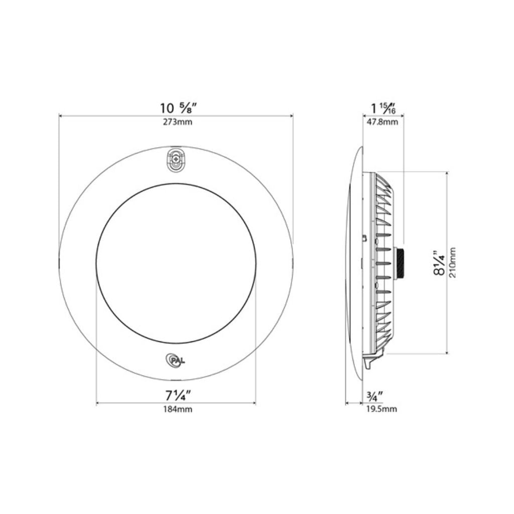 PAL Lighting Multi-Color Pool Light with 150 ft cord, LED lighting for pools.