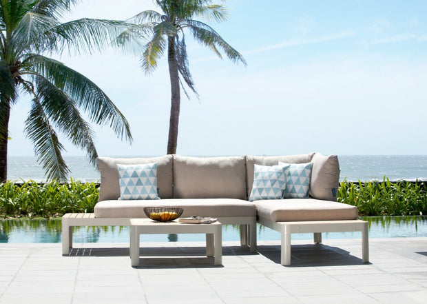 LifestyleGarden Portals Light 3 Piece Modular Outdoor Sofa Set