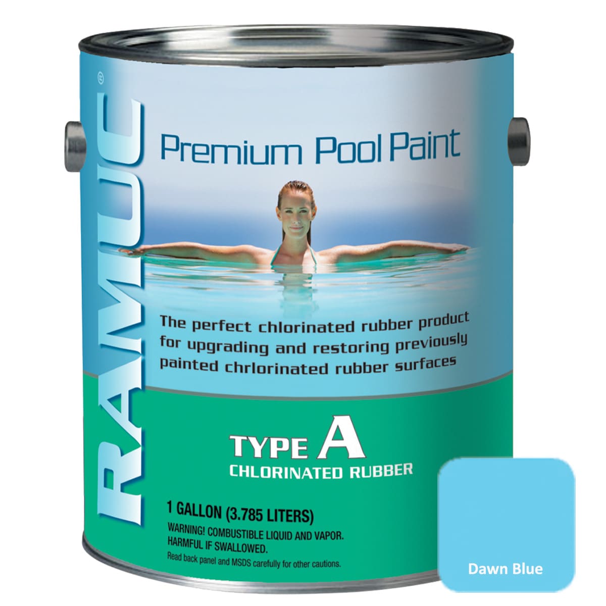 Ramuc Type A 5 Gallon Chlorinated Rubber Paint - Dawn Blue | 902132805