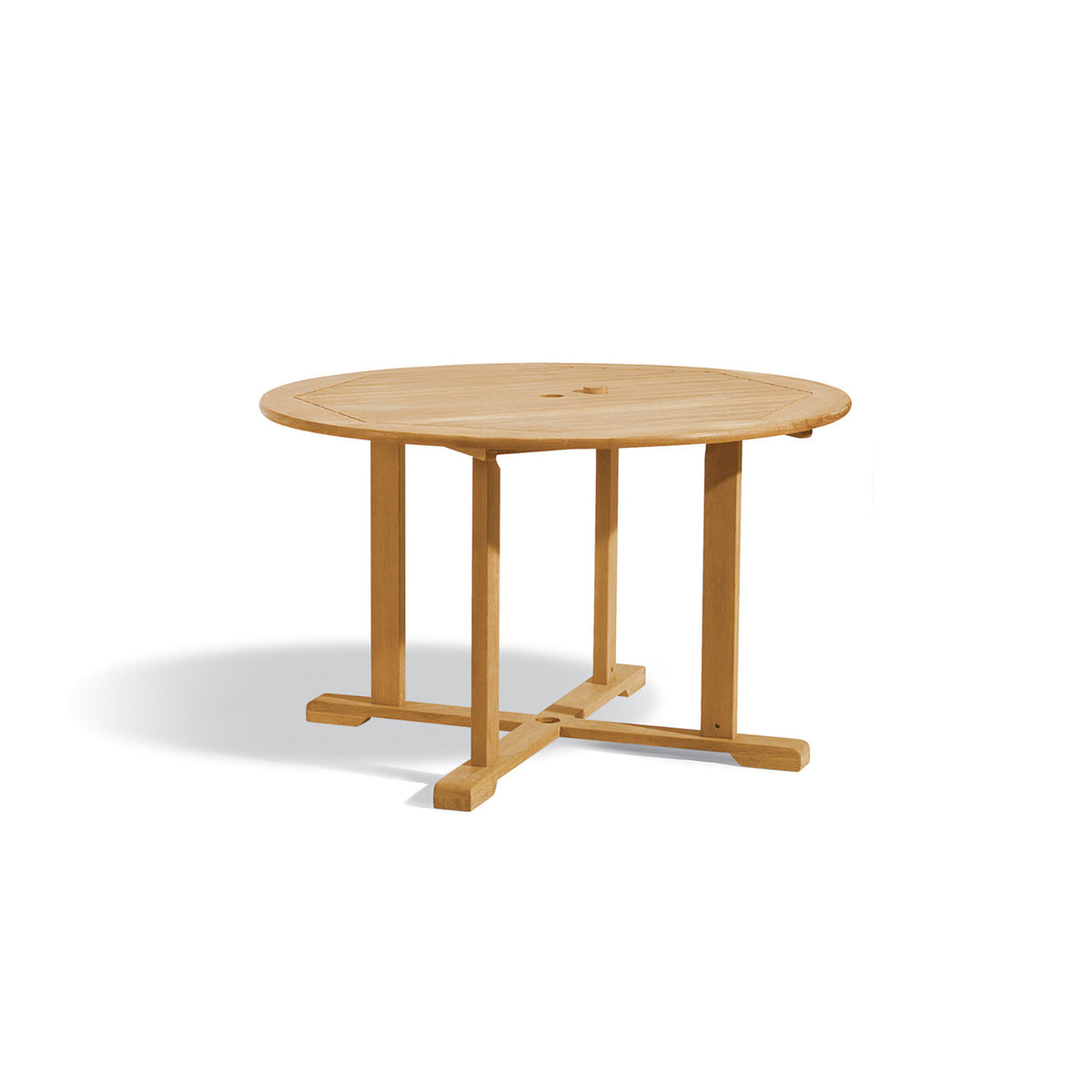 Oxford Garden Oxford Teak 48" Round Dining Table shown on a plain white background