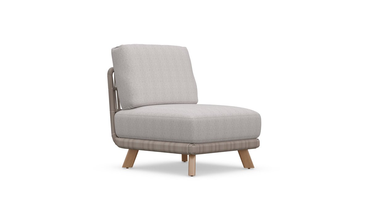 Sicily Armless Chair, Clay
