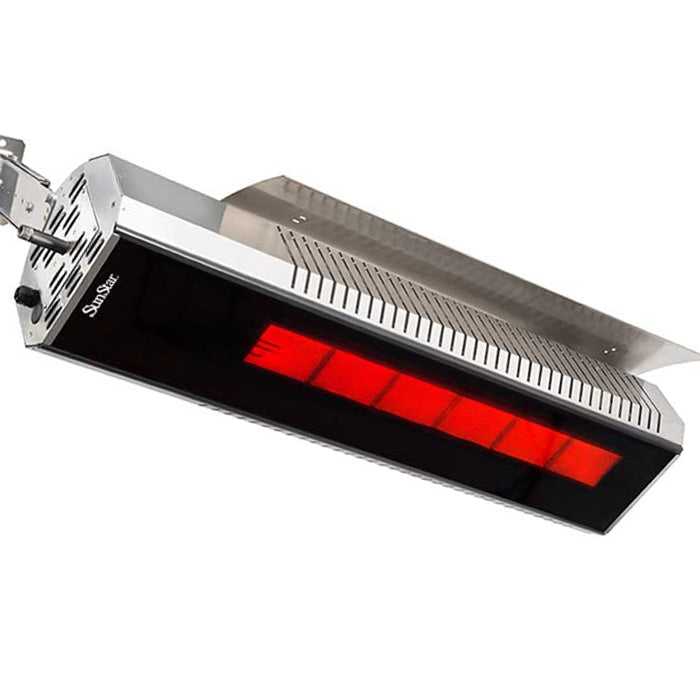 Sunstar N7 MGL1560 Natural Gas Marine Grade Stainless Sunstar Package: Two-Stage 35,000 To 24,000 BTU Infrared Heater With A 3-Way Position Switch And Adjustable Mounting Kit