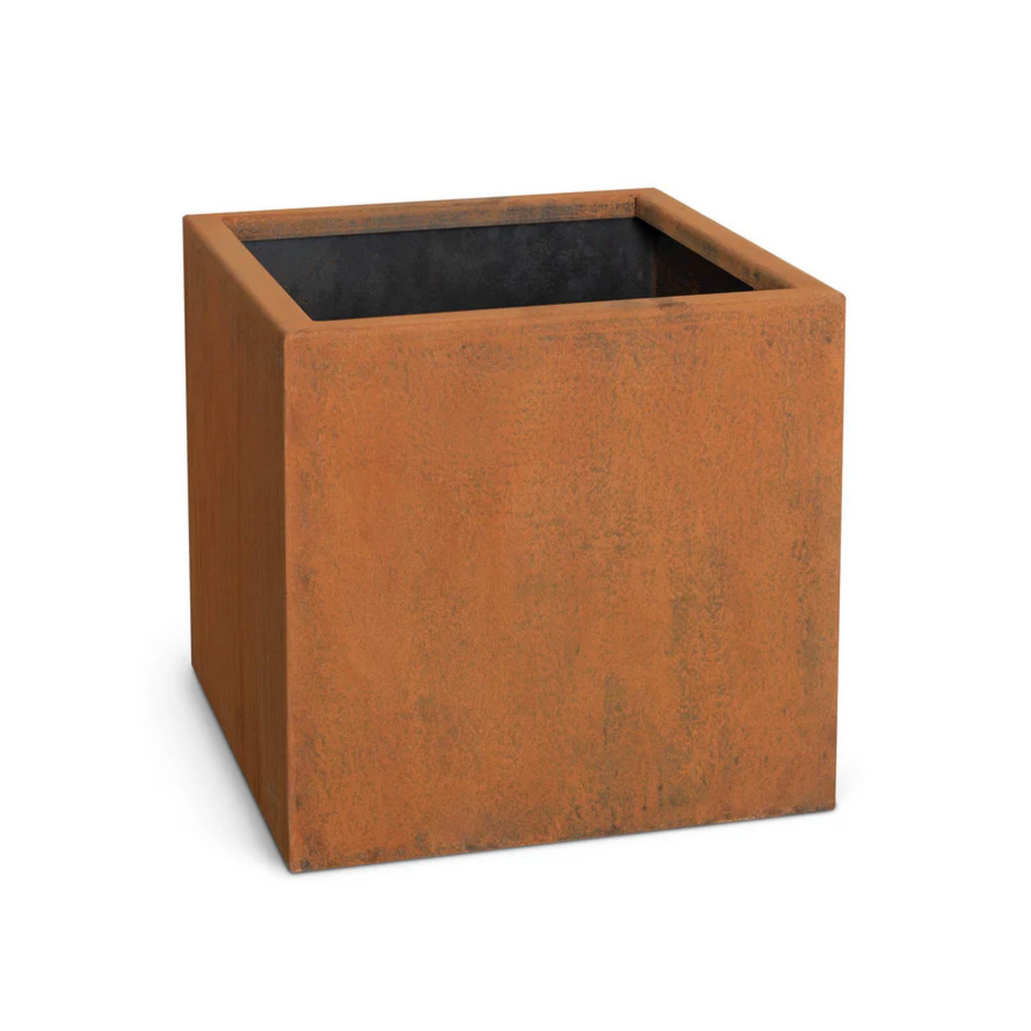 The Outdoor Plus 20" Moderna Corten Steel Planter | OPT-PMD2014