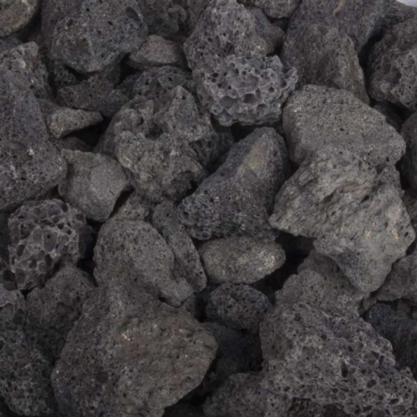Fire Pit Rocks Media The Outdoor Plus, 50lb Lava Chunks - 1/2" to 1" (1 Cubic Foot) | OPT-150-50