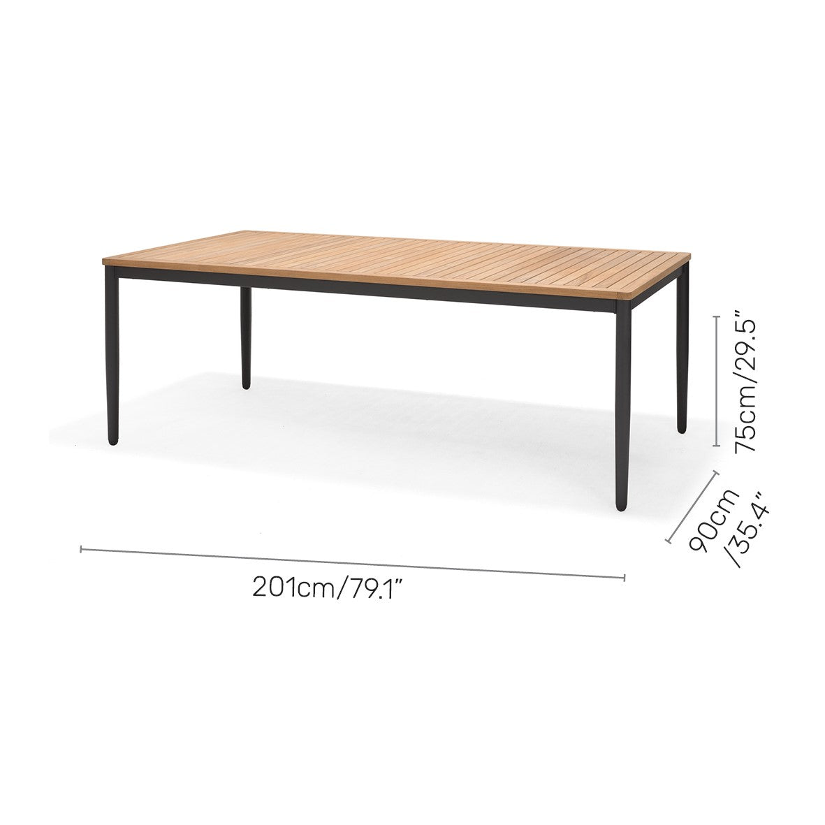 LifestyleGarden Topaz Large Rectangular Outdoor Dining Table