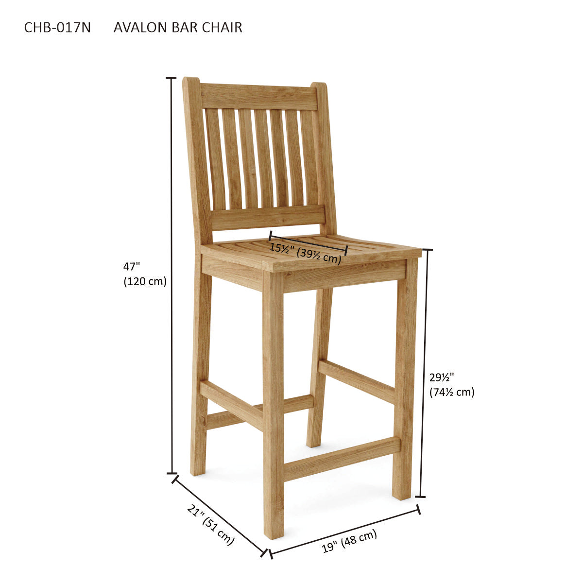 Anderson Teak Bahama Avalon 5-Piece Round Bar Set
