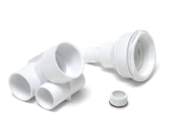 Waterway Power Storm Thread-in Gunite 1-1/2in. S Air x 2in. S Water Tee Body Spa Jet 229-1210