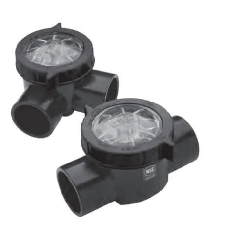Waterway Plastics 806105102744 Straight 1.5" Slip x 2" Spigot Swing Check Valve
