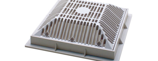 Waterway Plastics 8" Tru Flo Drain Cover & Frame | 640-1800 V