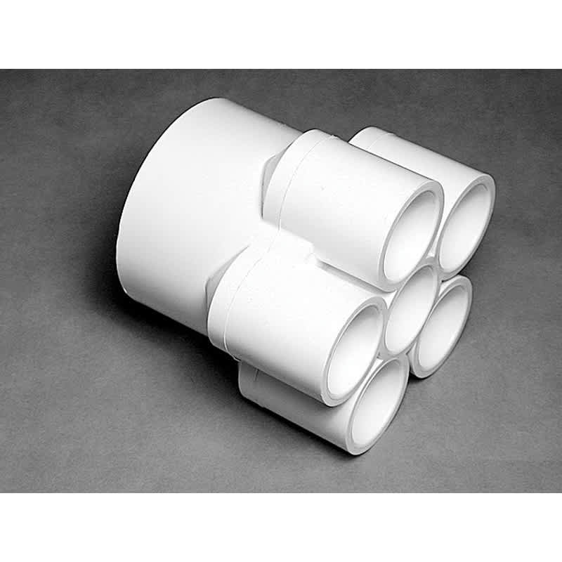 Gecko Alliance 672-4260 Manifold 2 in. Slip x 0.75 in. Slip - 6 Ports