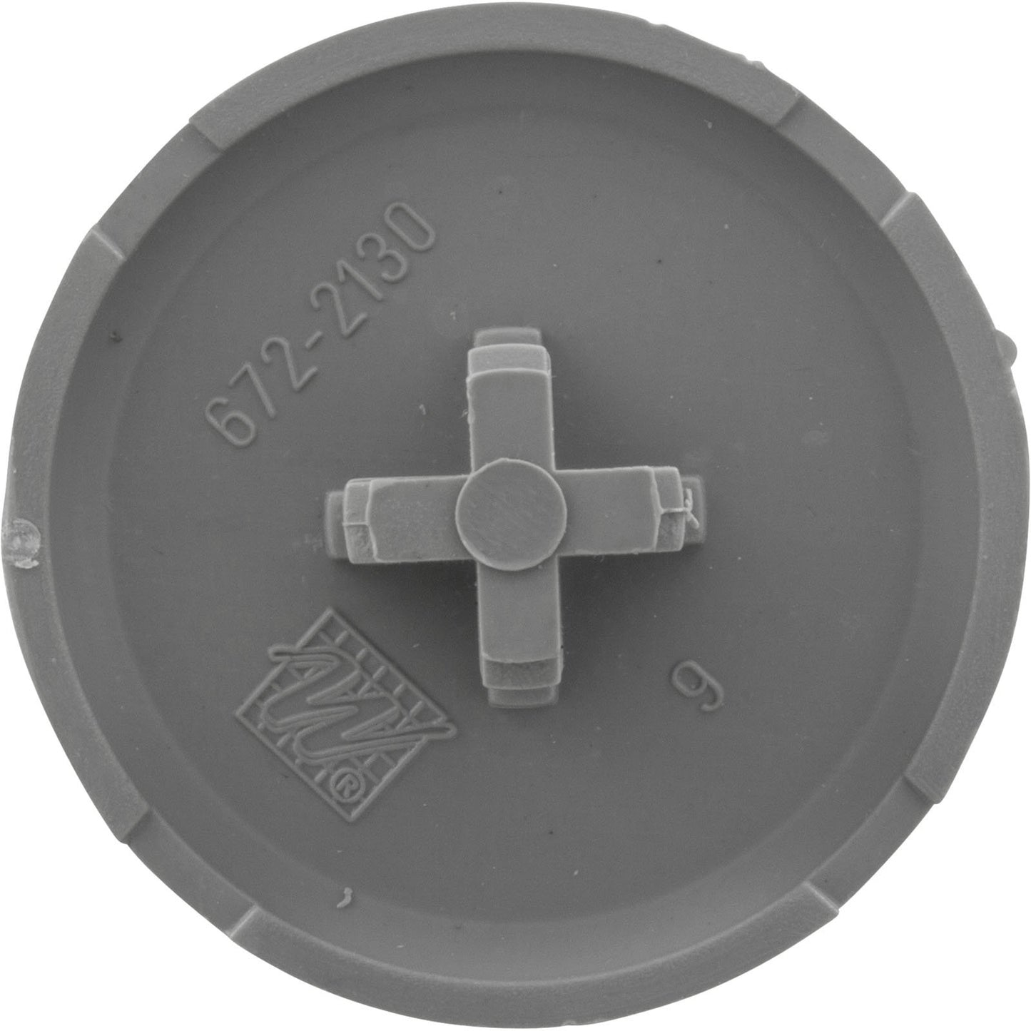 Low profile gray air injector cap for enhanced pool circulation and performance.
