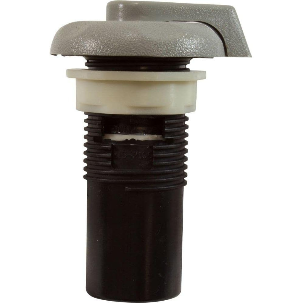 Tan Waterway Plastics Air Control 1-inch valve for precise pool airflow control.
