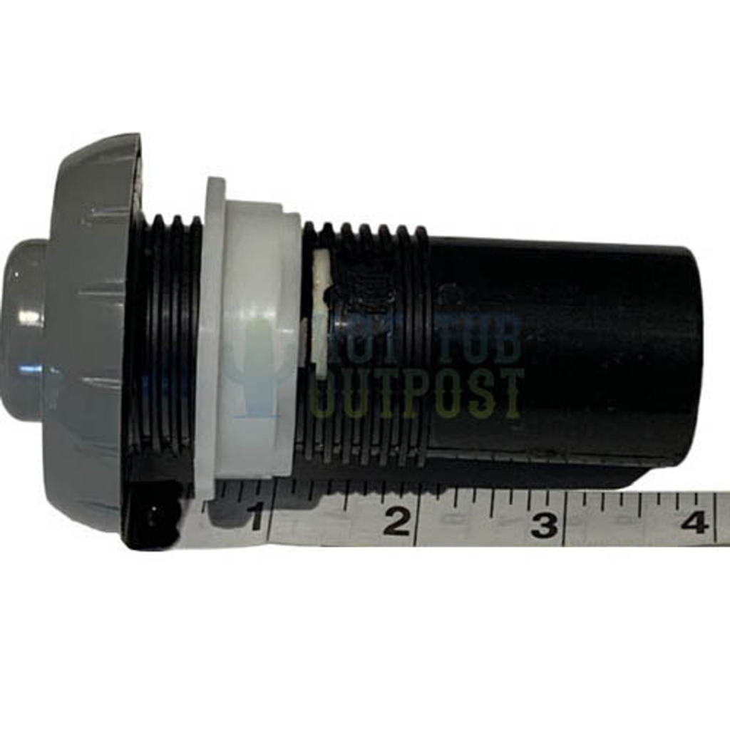 Waterway Plastics Air Control Notched 1-inch in Grey, durable pool equipment for precise airflow.