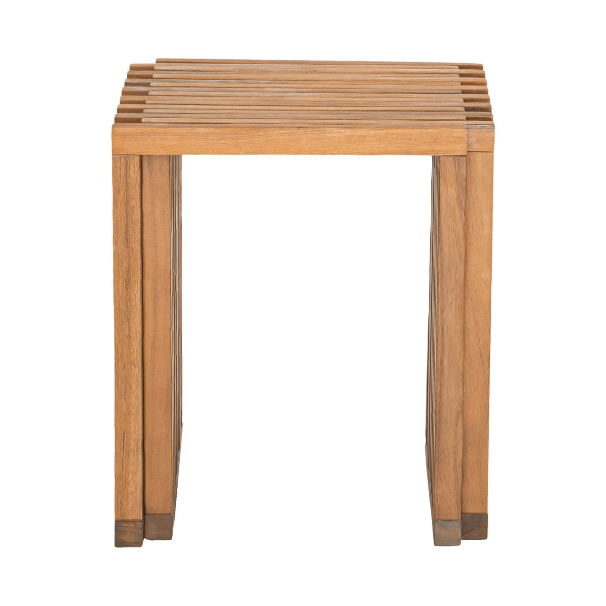 Riviera Outdoor Patio Extendable Stool, Set of 2, Natural