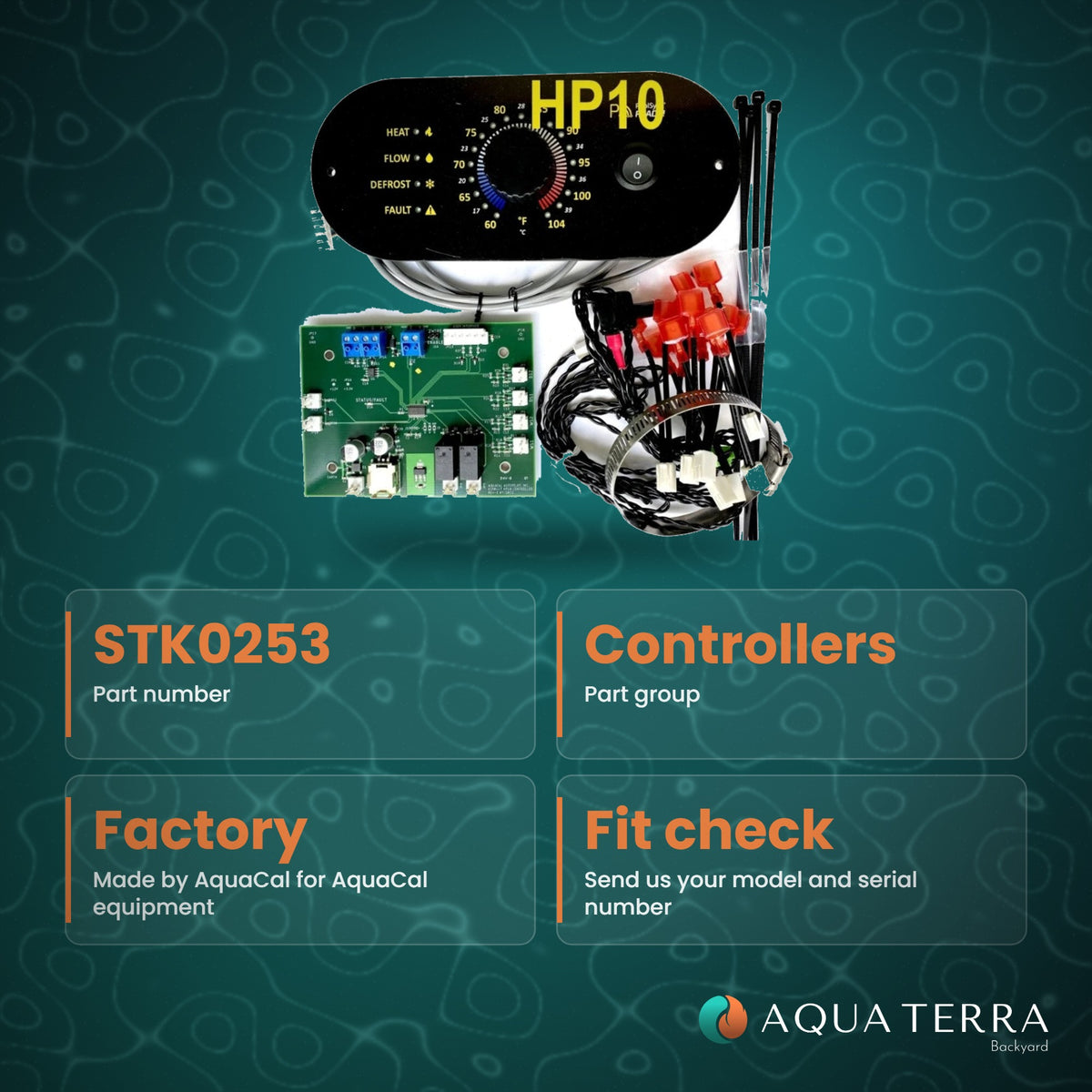 AquaCal HP10 Controller Upgrade Kit, model STK0253, view 3