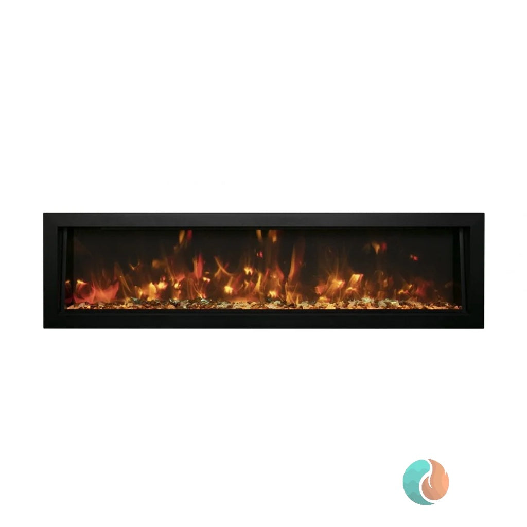 Amantii Panorama Deep Smart Electric Fireplace, 60", Indoor/Outdoor | BI-60-DEEP-OD
