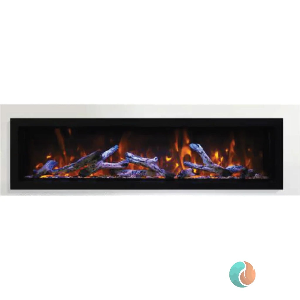 Amantii Panorama Deep Xtra Tall Lumina Smart Electric Fireplace, 60", Indoor/Outdoor | BI-60-DEEP-XT-LUMINA
