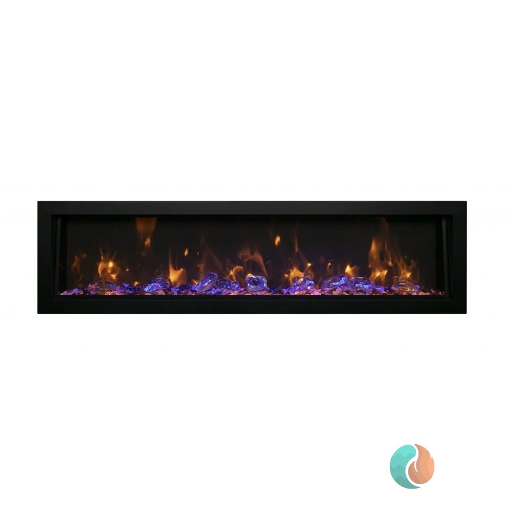 Amantii Panorama Deep Xtra Tall Smart Electric Fireplace, 88" | BI-88-DEEP-XT